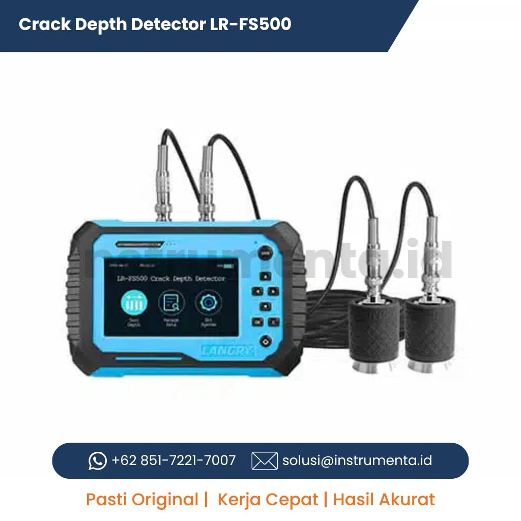 Supplier Crack Depth Detector LANGRY LR-FS500 Alat Ukur Kedalaman Retak Beton Digital NDT